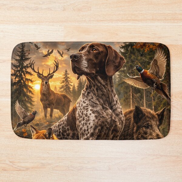 Item preview, Hunting Dog Legend German Shorthaired Pointer Vintage Hunting Art designed and sold by TammyHunterArt.