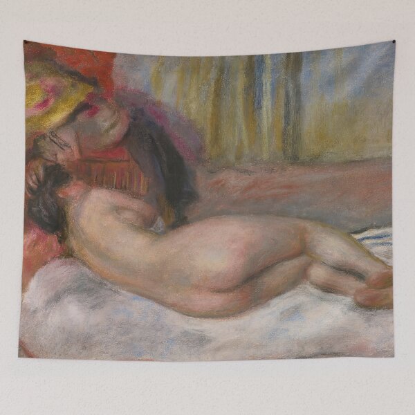 Item preview, Le Repos by Pierre-Auguste Renoir: Sensual Impressionist Nude Poster designed and sold by artofuniverse.