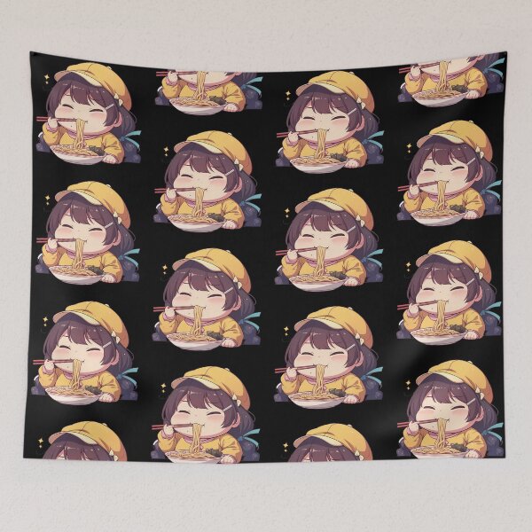 Item preview, Tsubasa Hanekawa Bakemonogatari Kawaii Ramen Chibi Cap designed and sold by mildaclairmo.