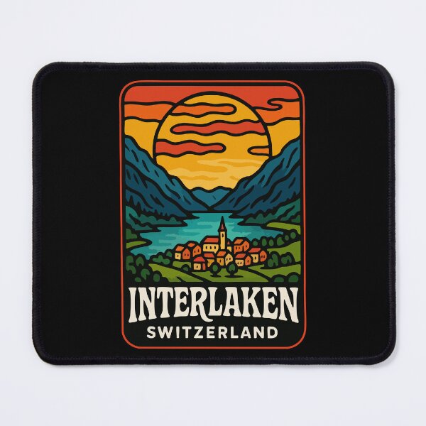 Item preview, Interlaken City Switzerland Travel designed and sold by TomFrontierArt.