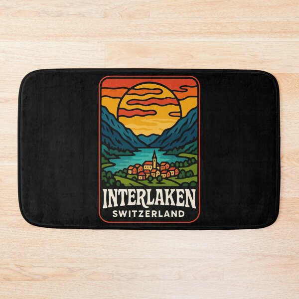 Item preview, Interlaken City Switzerland Travel designed and sold by TomFrontierArt.