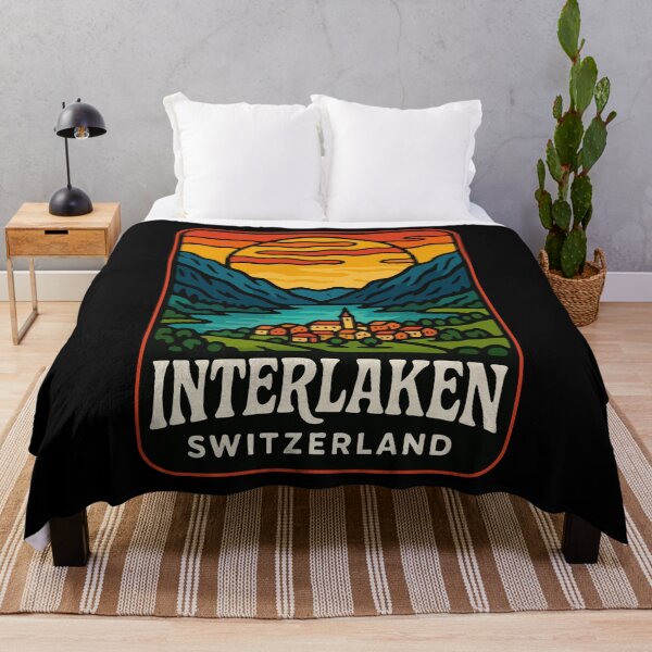 Item preview, Interlaken City Switzerland Travel designed and sold by TomFrontierArt.