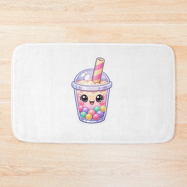 Item preview, Cute Kawaii Bubble Tea Character – Pastel Boba Milk Tea Cartoon Sticker Design designed and sold by ArtWaveStudio8.
