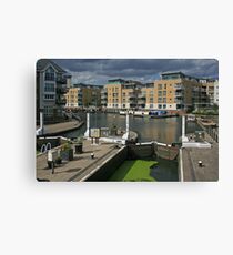 Brentford Lock Canvas Print