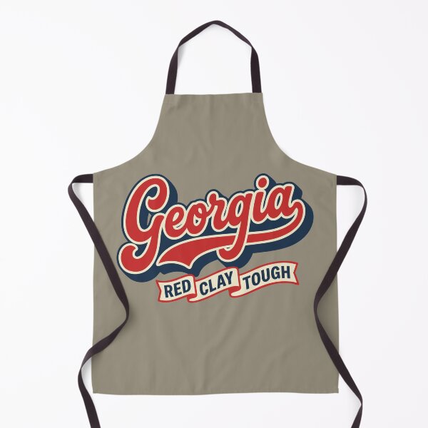 Item preview, Vintage Georgia Pride - Red Clay Tough Retro Script designed and sold by Cozy-Old-Pub.