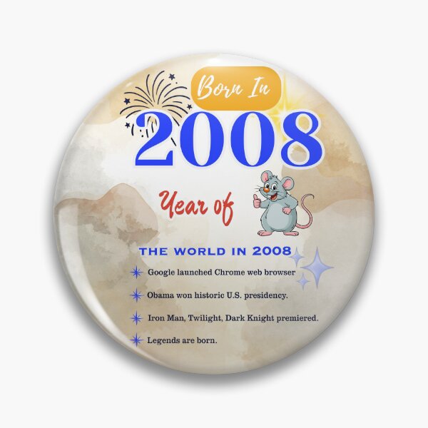 Item preview, Born in 2008 Birth Year Design designed and sold by CheersTOGETHER.