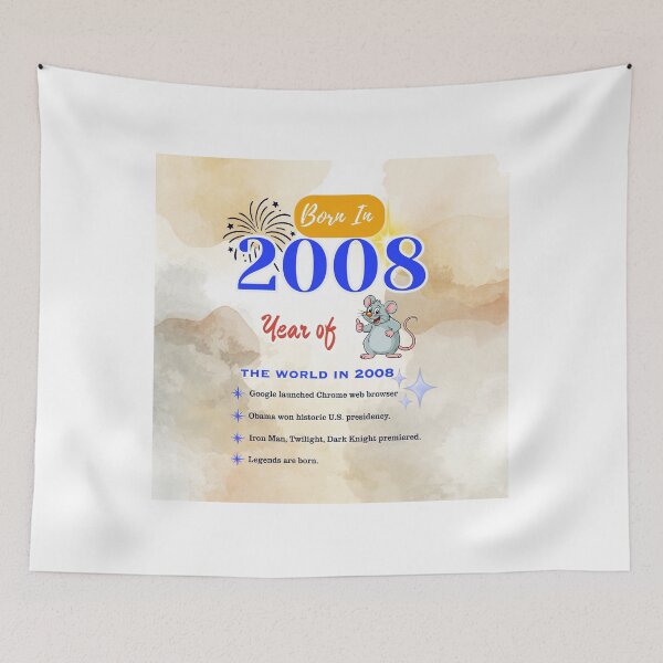 Item preview, Born in 2008 Birth Year Design designed and sold by CheersTOGETHER.