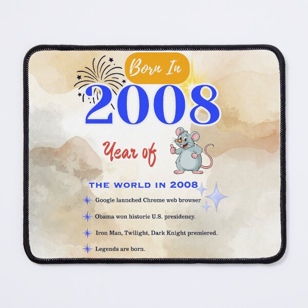Item preview, Born in 2008 Birth Year Design designed and sold by CheersTOGETHER.