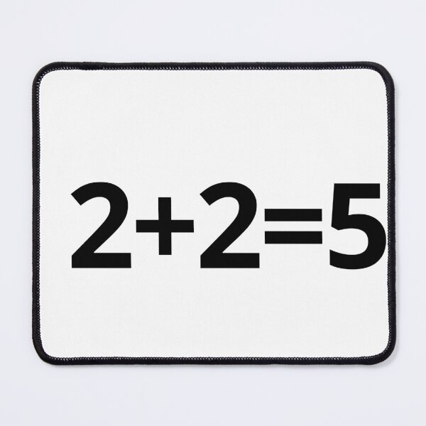 Item preview, 2+2=5 – Orwell Inspired Anti-Establishment Statement Tee designed and sold by xam.