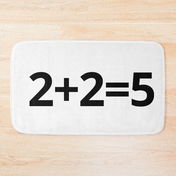 Item preview, 2+2=5 – Orwell Inspired Anti-Establishment Statement Tee designed and sold by xam.