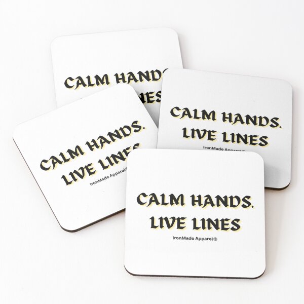 Item preview, Calm Hands Live Lines Electrician Shirt – Funny Lineman Tee for Electricians, Electrical Worker Pride T-Shirt Gift designed and sold by IronMade Apparel.