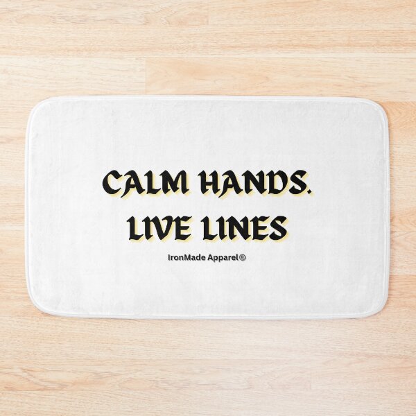 Item preview, Calm Hands Live Lines Electrician Shirt – Funny Lineman Tee for Electricians, Electrical Worker Pride T-Shirt Gift designed and sold by IronMade Apparel.