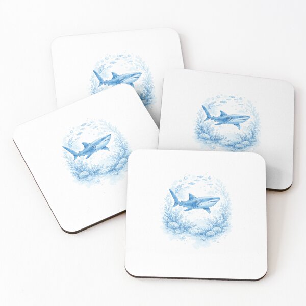 Item preview, a cozy blue shark design designed and sold by VIBEMARTbyeljo.