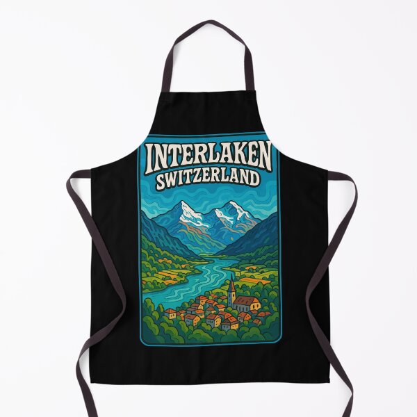 Item preview, Interlaken City Switzerland Alps designed and sold by TomFrontierArt.