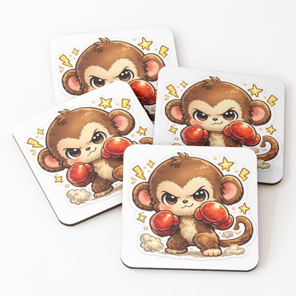 Item preview, Cute punch monkey  designed and sold by DoneAndDusted.