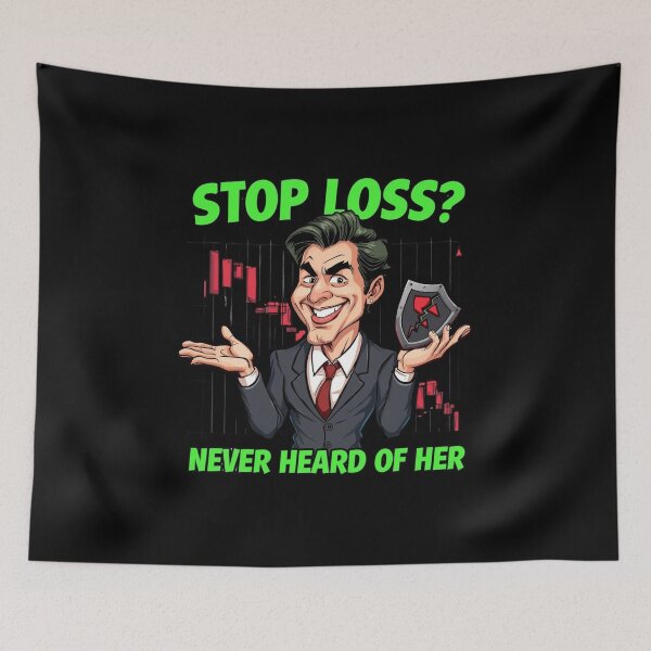 Item preview, Stop Loss Never Heard Of Her Funny Trader Shirt designed and sold by KapiPrint.