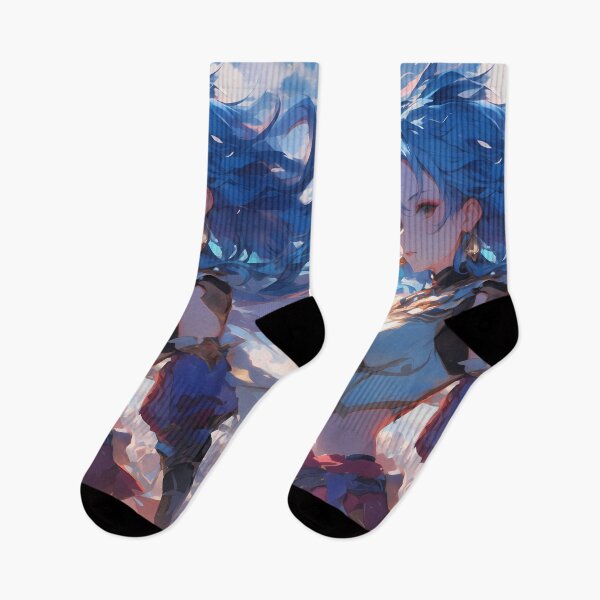 Artikelvorschau, Baizhu Genshin Impact Windy Sky Fantasy Blue Aura entworfen und verkauft von Tokyonomad.