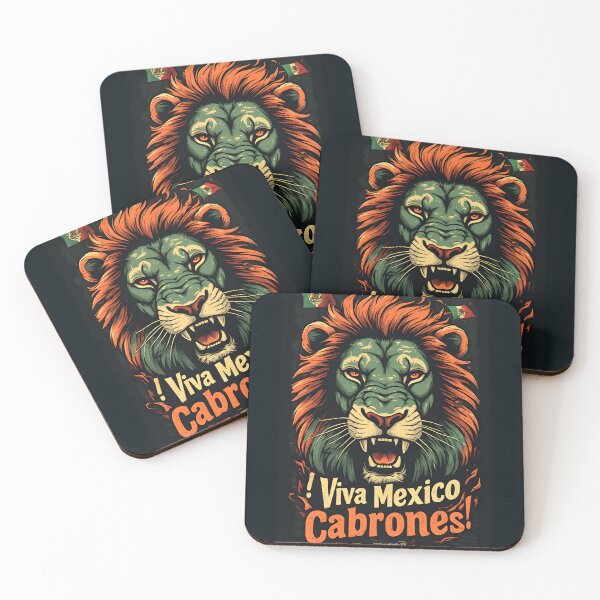 Item preview, Viva Mexico Cabrones – Lion Heart Mexican Pride Design designed and sold by owi-art.