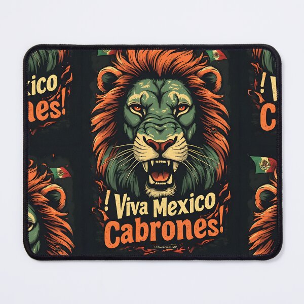 Item preview, Viva Mexico Cabrones – Lion Heart Mexican Pride Design designed and sold by owi-art.