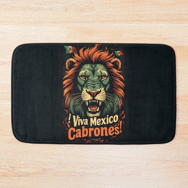 Item preview, Viva Mexico Cabrones – Lion Heart Mexican Pride Design designed and sold by owi-art.