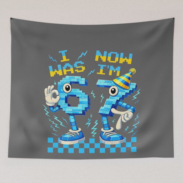 Item preview, I was 6 Now I'm 7 Birthday Italian Brainrot Gift for Boy designed and sold by KristineLi.