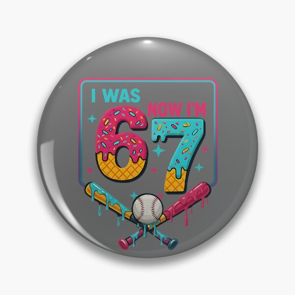 Item preview, I was 6 Now Im 7 Ice Cream Drip Baseball for Men Women Kids designed and sold by KristineLi.