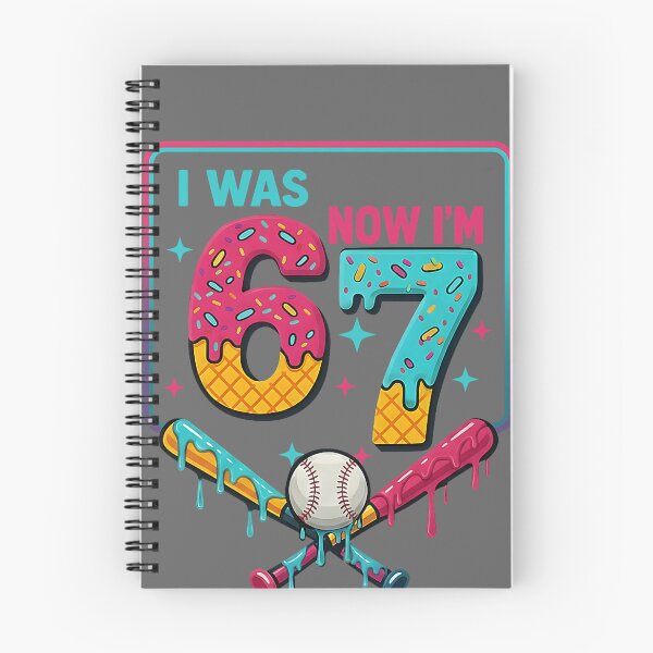 Item preview, I was 6 Now Im 7 Ice Cream Drip Baseball for Men Women Kids designed and sold by KristineLi.