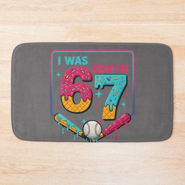 Item preview, I was 6 Now Im 7 Ice Cream Drip Baseball for Men Women Kids designed and sold by KristineLi.