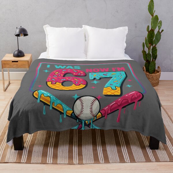 Item preview, I was 6 Now Im 7 Ice Cream Drip Baseball for Men Women Kids designed and sold by KristineLi.