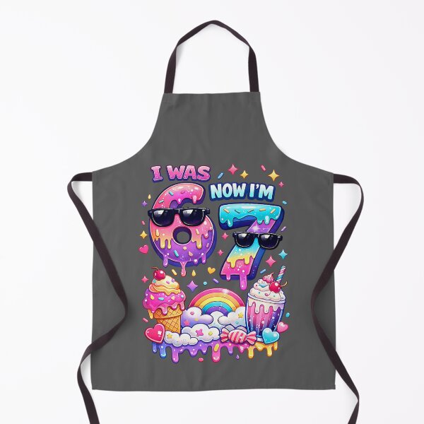 Item preview, I was 6 Now I'm 7 Ice Cream Dripping 67 Meme Kids Birthday 1 designed and sold by KristineLi.
