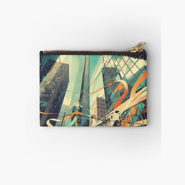 Item preview, Potsdamer Platz Berlin – Modern Retro Cityscape Travel Poster designed and sold by Earth Celebration Designs.