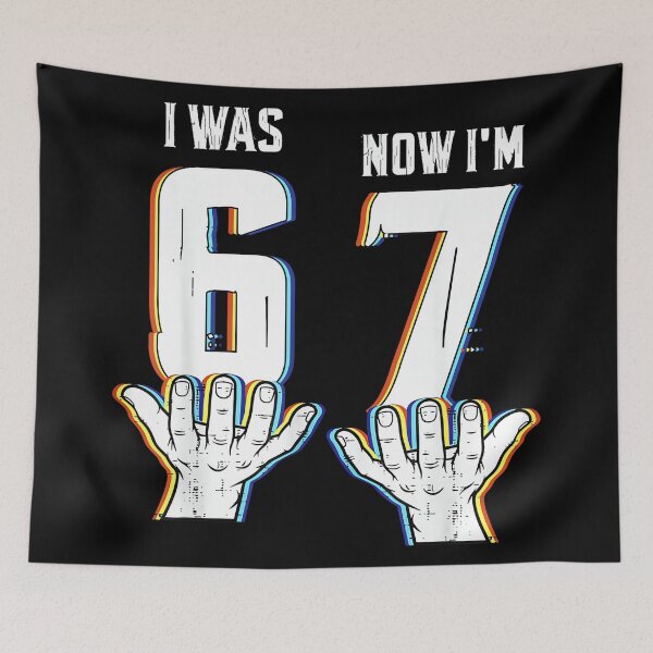 Item preview, Six Seven Meme 7 Year Old Birthday Shirt was 6 Now I'm 7 designed and sold by SonnyZDavis.
