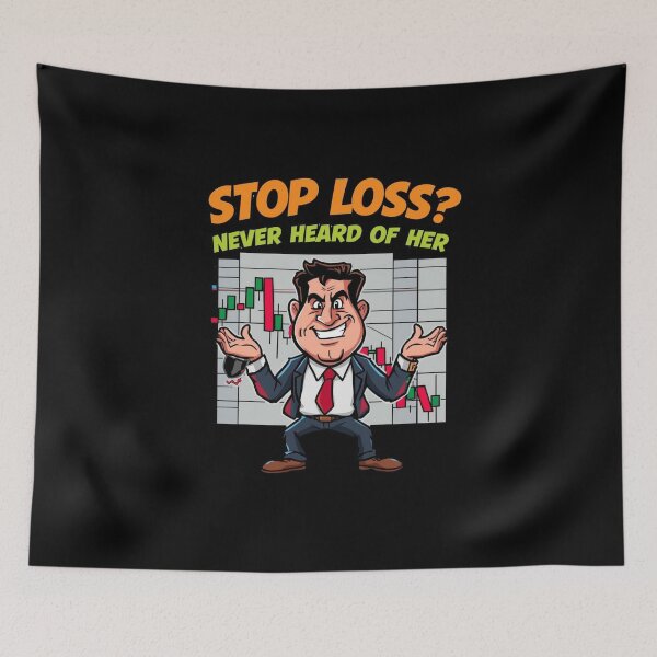 Item preview, Stop Loss Never Heard Of Her Funny Trader Shirt designed and sold by KapiPrint.