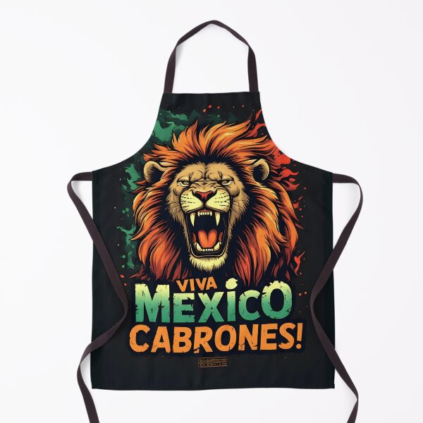 Item preview, Viva Mexico Cabrones – Lion Heart Mexican Pride Design designed and sold by owi-art.