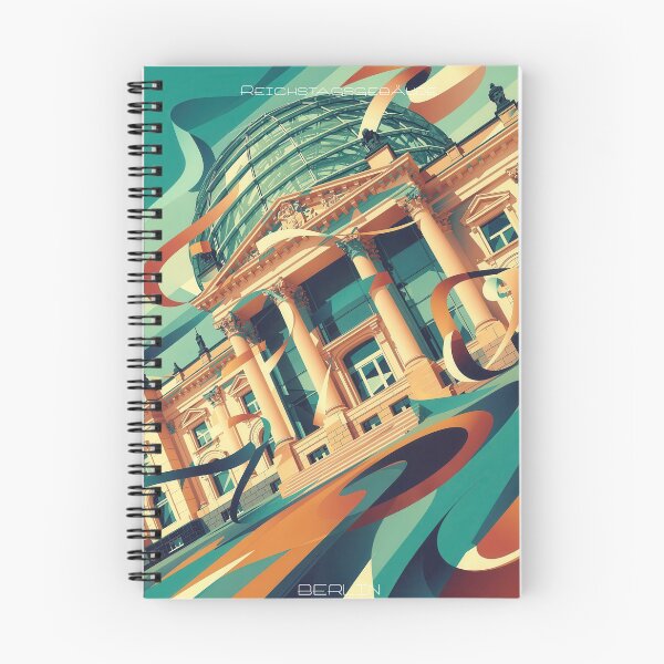 Item preview, Reichstag Building Berlin – Modern Retro Architecture Travel Poster designed and sold by Earth Celebration Designs.