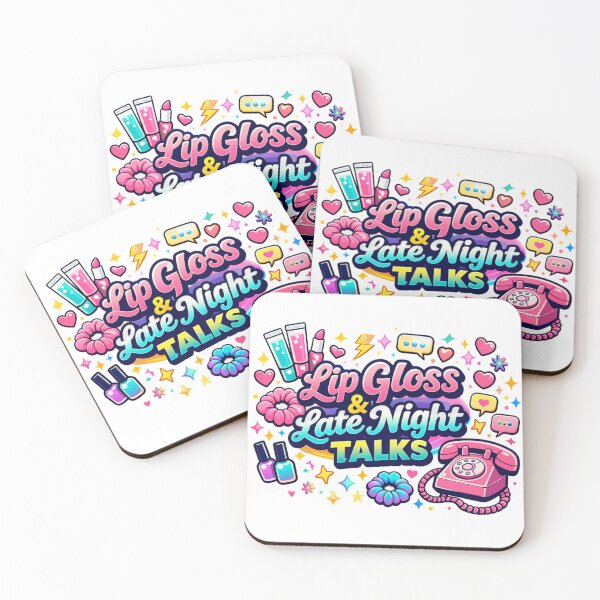 Item preview, Lip Gloss & Late Night Talks Shirt – Retro 90s Sleepover Aesthetic Tee | Vintage Girl Nostalgia designed and sold by MEMORY-LN-Tees.