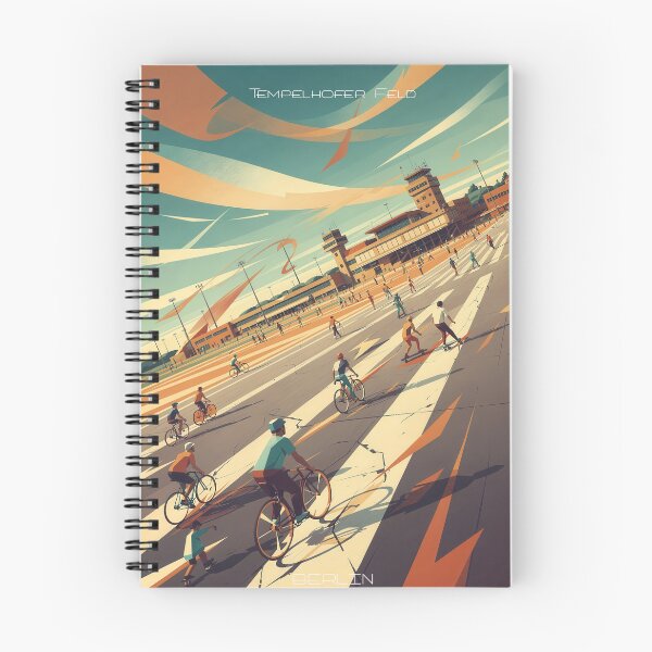 Item preview, Tempelhofer Feld Berlin – Modern Retro Urban Landscape Poster designed and sold by Earth Celebration Designs.
