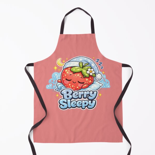 Item preview, Berry Sleepy – Kawaii Strawberry Asleep Under the Moon | Cute Character designed and sold by apanoracar.
