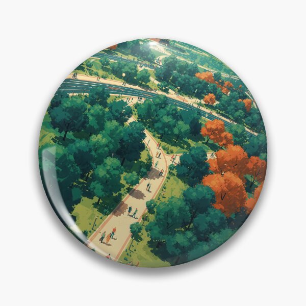 Item preview, Tiergarten Berlin – Modern Retro Park Landscape Travel Poster designed and sold by Earth Celebration Designs.
