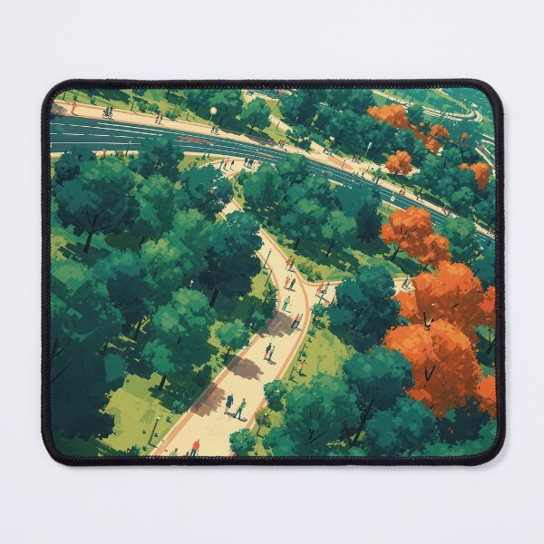 Item preview, Tiergarten Berlin – Modern Retro Park Landscape Travel Poster designed and sold by Earth Celebration Designs.