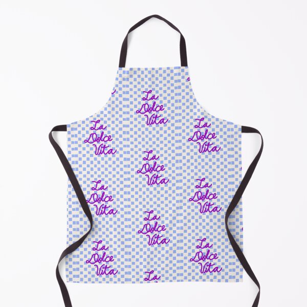 Item preview, La Dolce Vita Sweet Life Italian Quote Blue Checkered Minimalist designed and sold by MaiZephyr.