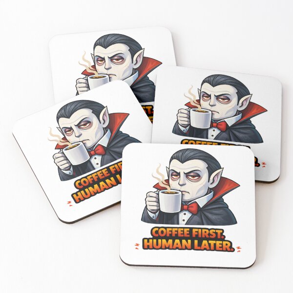 Item preview, Coffee First Human Later Vampire designed and sold by the-dovlat.