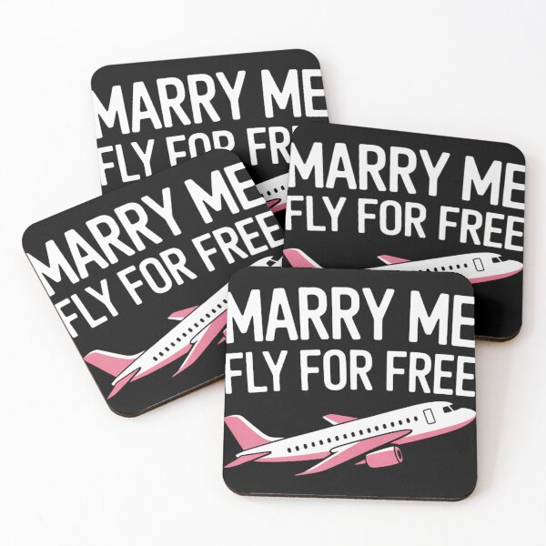 Item preview, Marry Me Fly For Free Flight Attendant Stewardess Cabin Crew designed and sold by KavonGorczany.