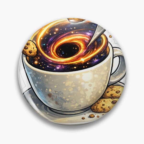 Item preview, Galaxy Coffee Cup Sticker – Cosmic Coffee Black Hole Aesthetic designed and sold by Veldora-Tempest.
