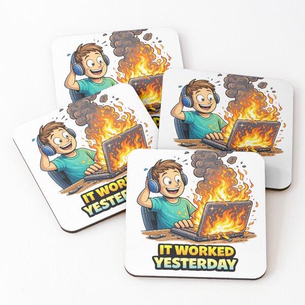 Item preview, It Worked Yesterday Funny Programmer designed and sold by the-dovlat.
