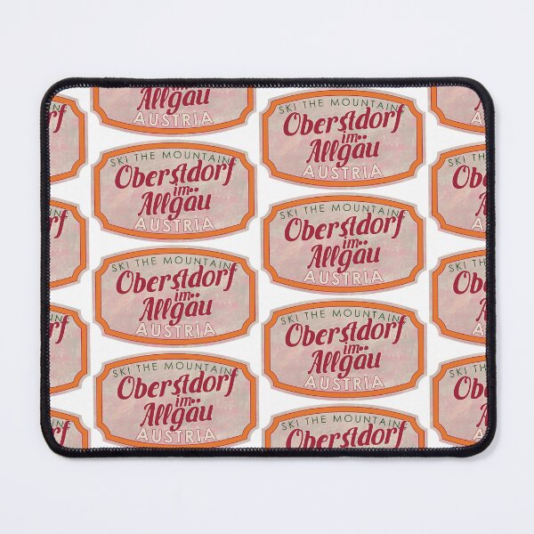Item preview, Oberstdorf im Allgäu, Austria, Vorarlberg, Ski, textured skiing badge designed and sold by Wanderful-roads.