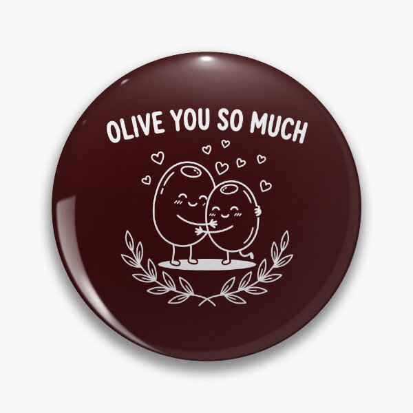 Item preview, Olive You So Much Cute Couple Olives – Funny Romantic Food Pun Love Valentine Design designed and sold by Tees The Day.