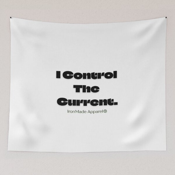 Item preview, I Control The Current Electrician T-Shirt – Funny Electrician Humor Shirt for Linemen, Electrical Engineers & Skilled Trades Pros designed and sold by IronMade Apparel.