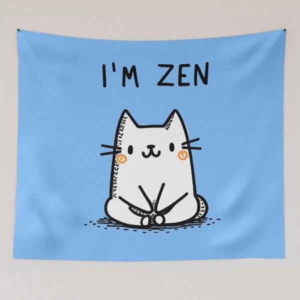 Item preview, Cat I'm ZEN designed and sold by Creative Line Prints.