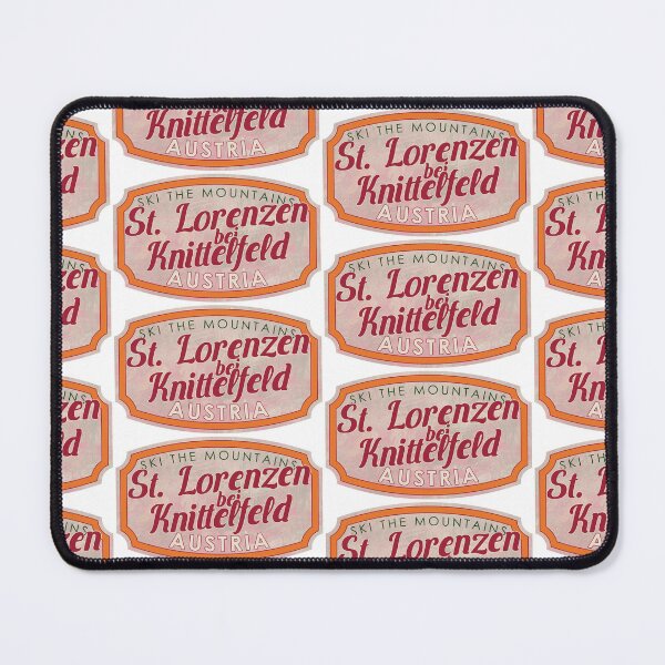 Item preview, St. Lorenzen bei Knittelfeld, Austria, Steiermark, Ski, textured skiing badge designed and sold by Wanderful-roads.